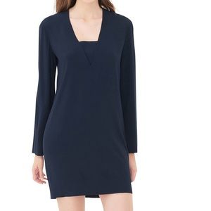 Sandro Leila Marine Navy shift dress